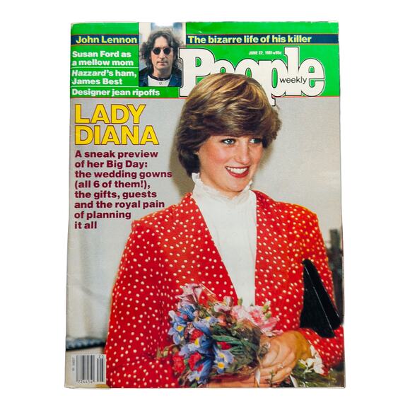 Vintage 1981 People Magazine Princess Diana Lady Di Royal Wedding (No Label) - Picture 1 of 8